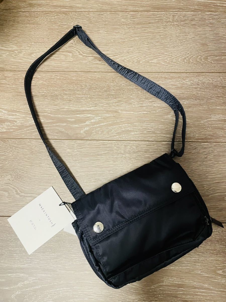 美品 マッキントッシュ × ポーター サコッシュ ショルダーバッグ 黒 美
