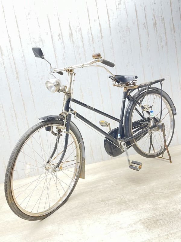 ミヤタ ワーカー 自転車 昭和レトロ ビンテージ アンティーク 鍵付 