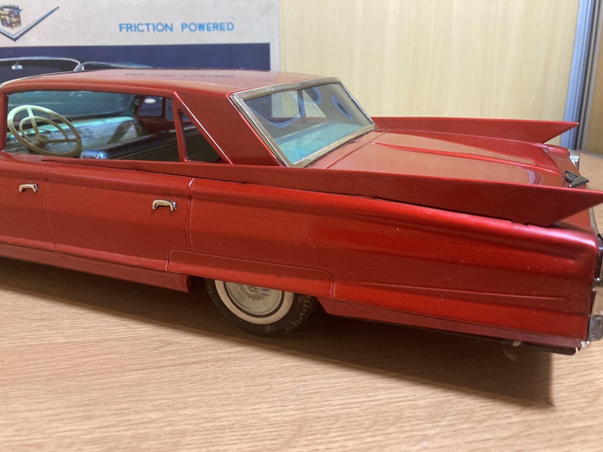 箱付き当時物 全長約50cm Cadillac キャデラック ITEM No.416 赤 