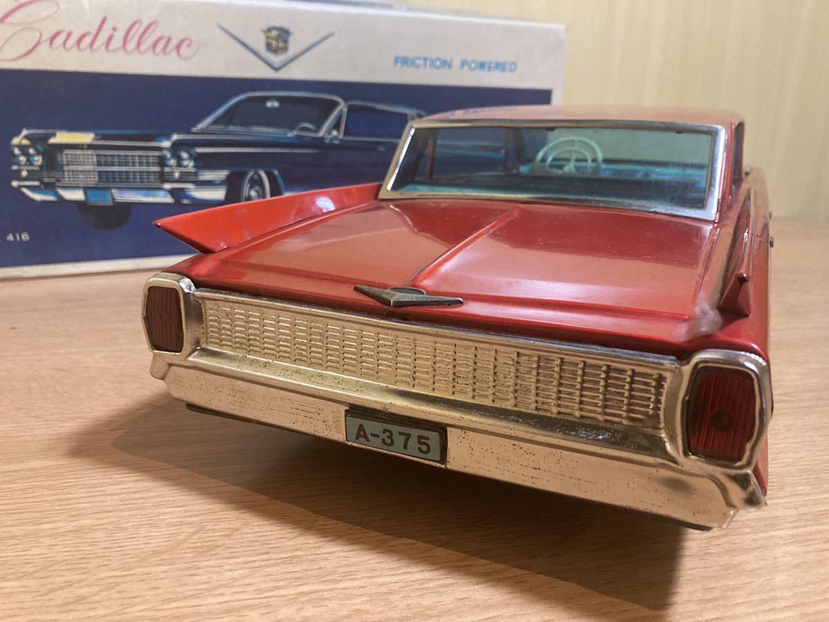 箱付き当時物 全長約50cm Cadillac キャデラック ITEM No.416 赤 