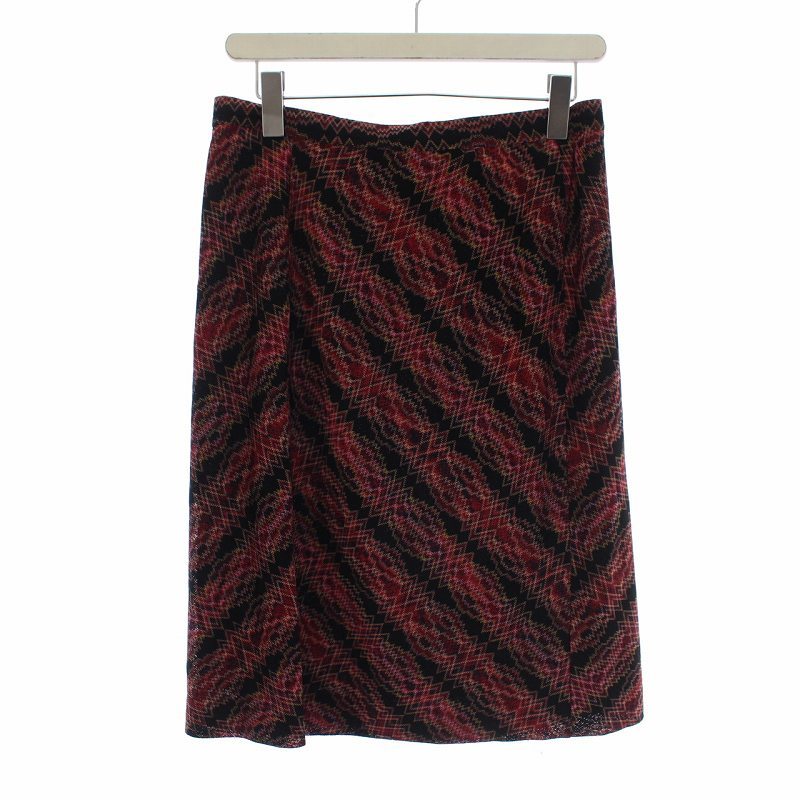 レディース 【美品】Missoni フレアスカート 46 イタリア製 ジグザグ柄