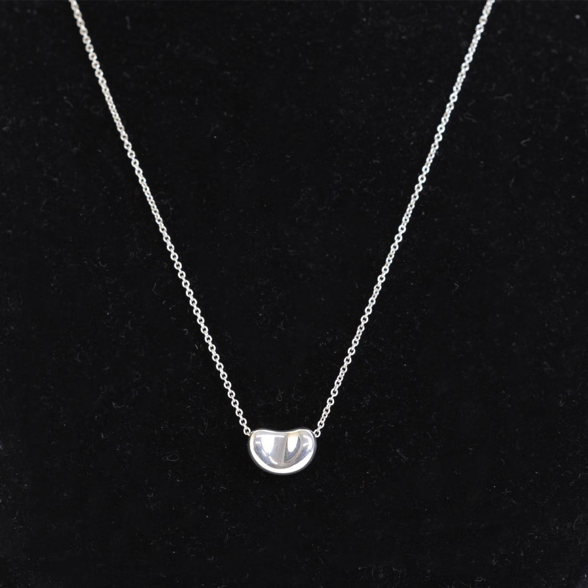 美品『USED』 シルバー925 TIFFANY&Co. ティファニー ビーンネックレス 