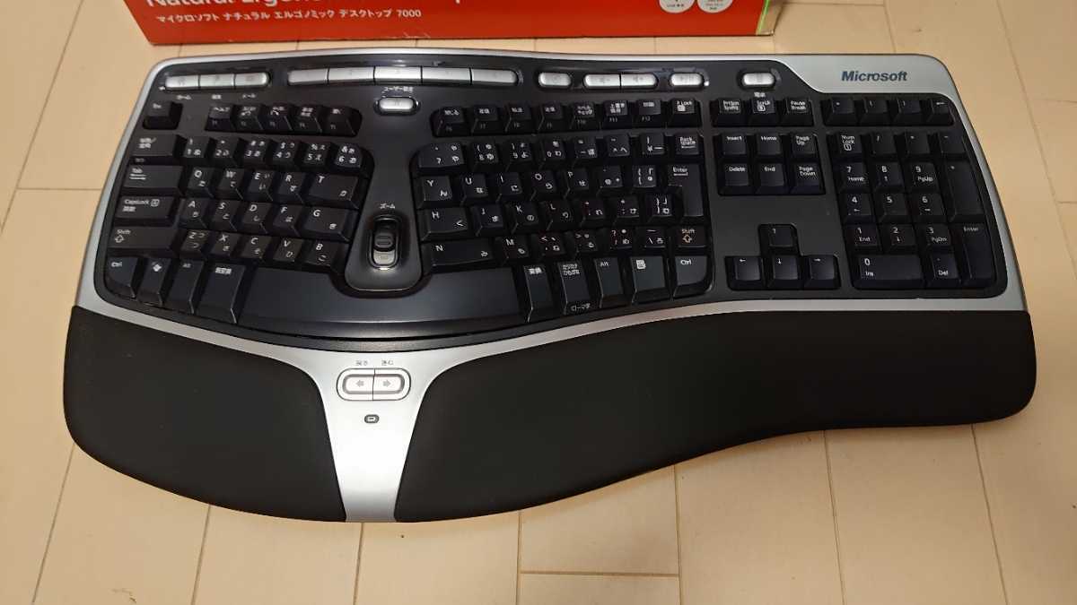 【稀少/中古美品】Microsoft Natural Ergoronic Keyboard 7000 マイクロソフト ナチュラル　エルゴロニック　ワイヤレス式　マウス付属_2