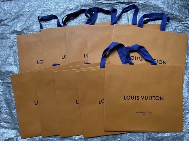 限定SALE，大人気 ルイヴィトン 10枚セット 大サイズ 含 正規 紙袋 ショッパー 新タイプ LOUIS VUITTON(その他)｜売買されたオークション情報、yahooの商品情報をアーカイブ公開 - オークファン その他