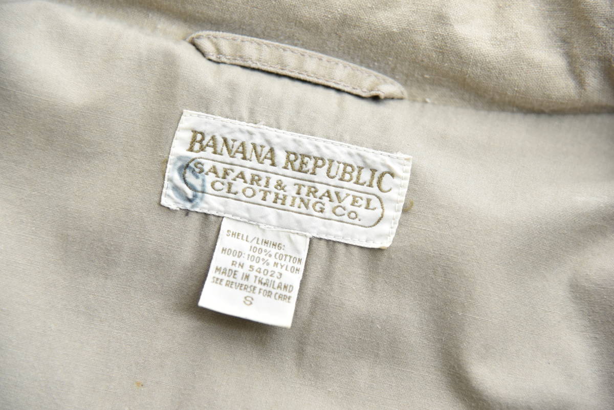 希少！ パッチ付き！ 80s 90s Banana Republic サファリ ジャケット 