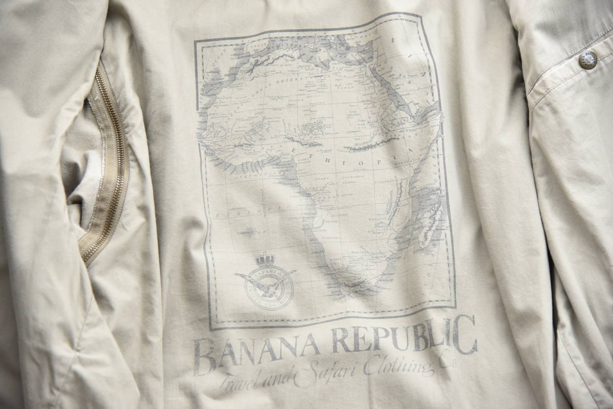 希少！ パッチ付き！ 80s 90s Banana Republic サファリ ジャケット 