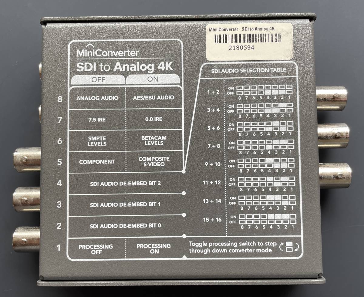 カメラ、光学機器 ミニコンバーター SDI to Analog4K ◆Blackmagic design