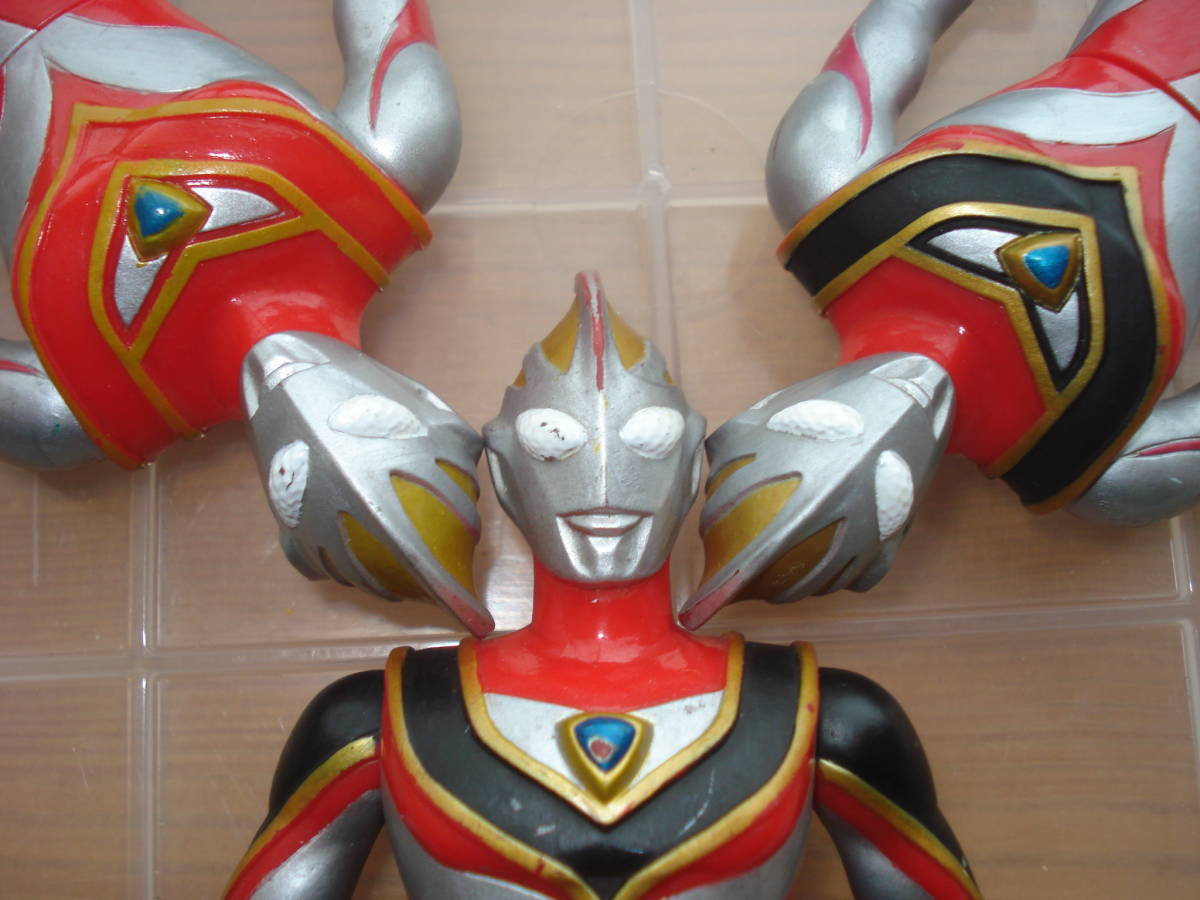 3点 ウルトラマンガイア V1 V2 スプリーム ソフビ フィギュア 1998年製