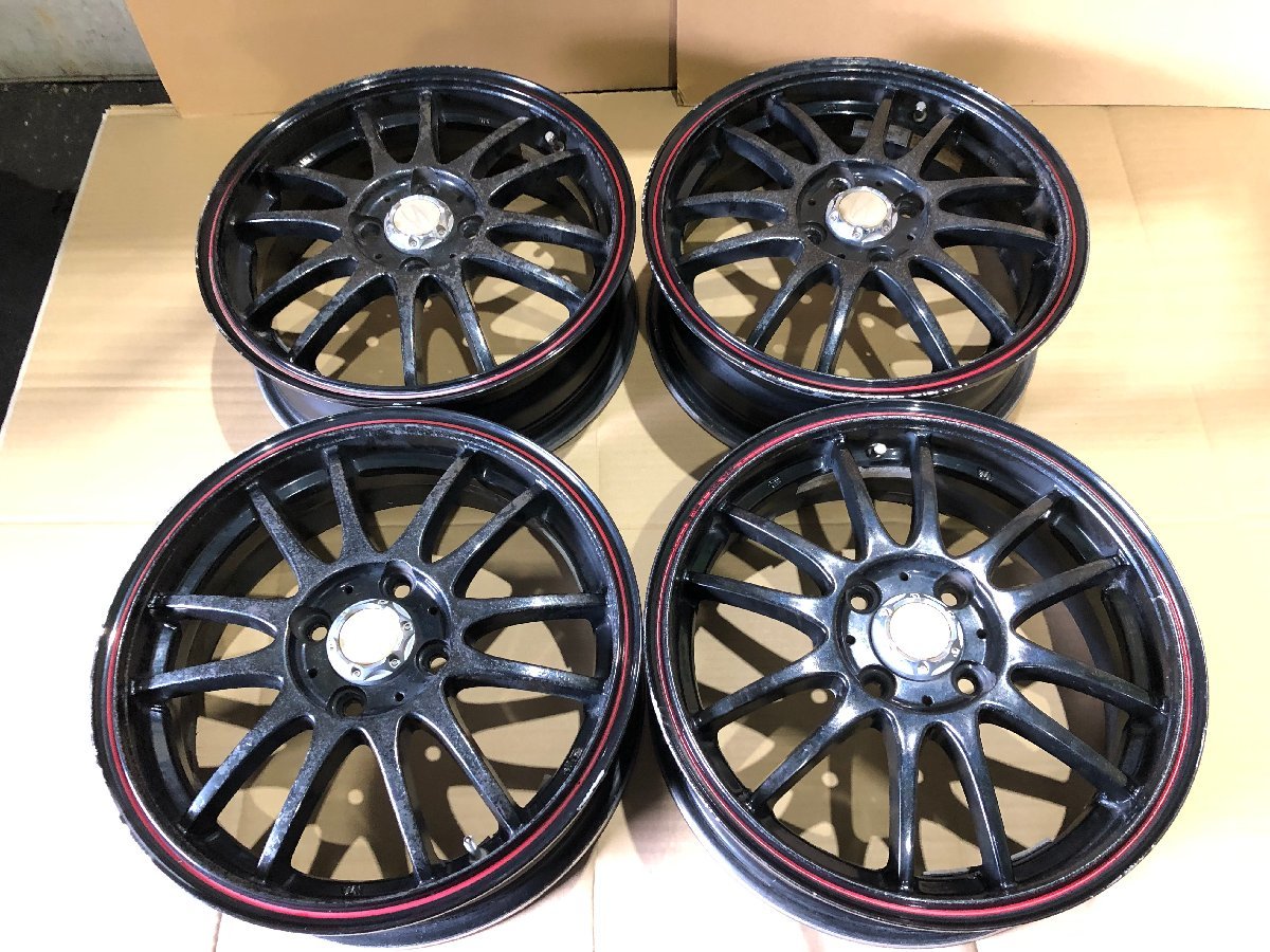 S-HOLD 15インチ 5J 100-4H タイヤホイル付き 4本 中古2022.0616.1-4-