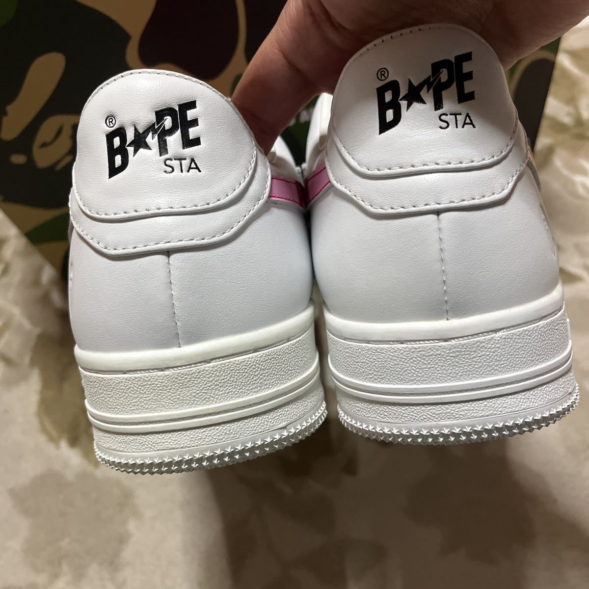 A BATHING APE BAPE KAWS STA ベイプスタ ABC CAMO 迷彩 スニーカー 
