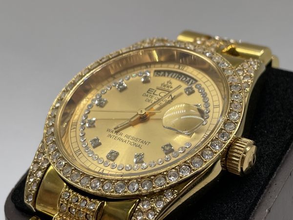 0603-315H⑨14533 ElGIN エルジン FK-642-A DATE QUARTZ DELUXE