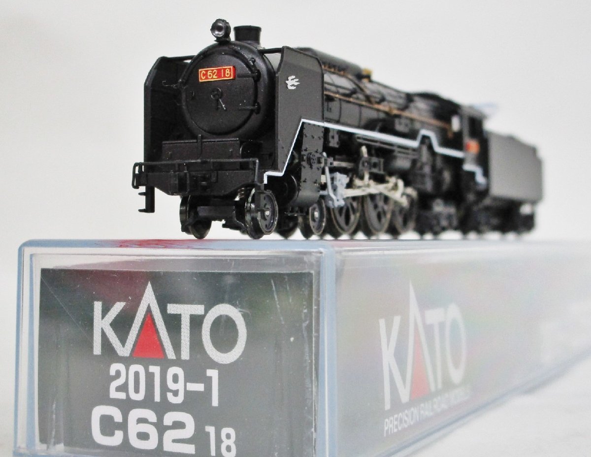 動確KATO 2019-1 C62 18号機 蒸気機関車/特急はと，つばめ，N梱0.1