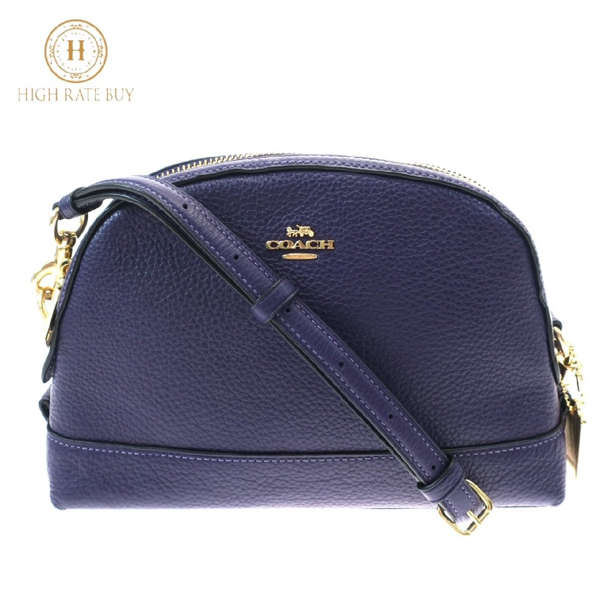 1円スタート 極美品 COACH コーチ レザー ショルダーバッグ F76673