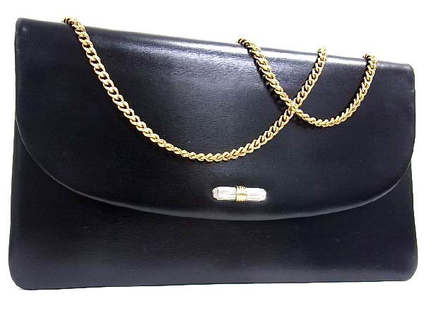 1円 Christian Dior クリスチャンディオール レザー チェーン ワン 