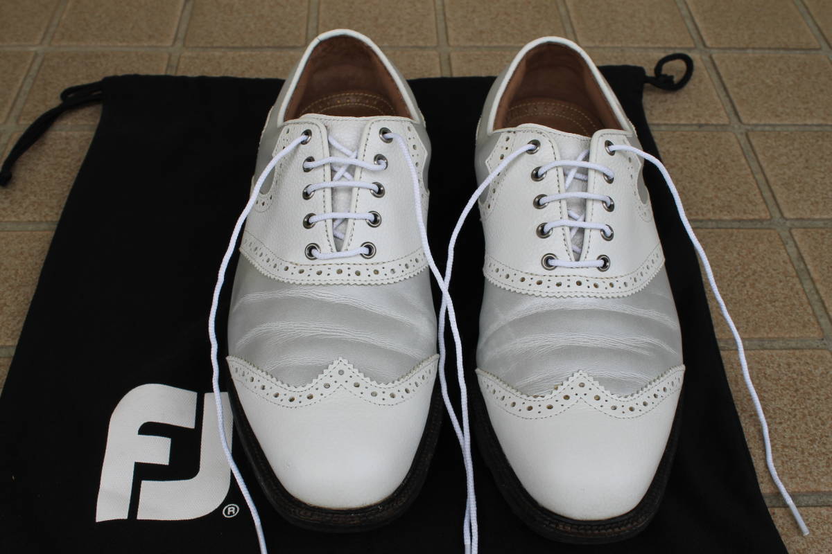 スポーツ別 使用少 FOOT JOY フットジョイ ICON アイコン 天然皮革 JPN26.0EE US 8 W