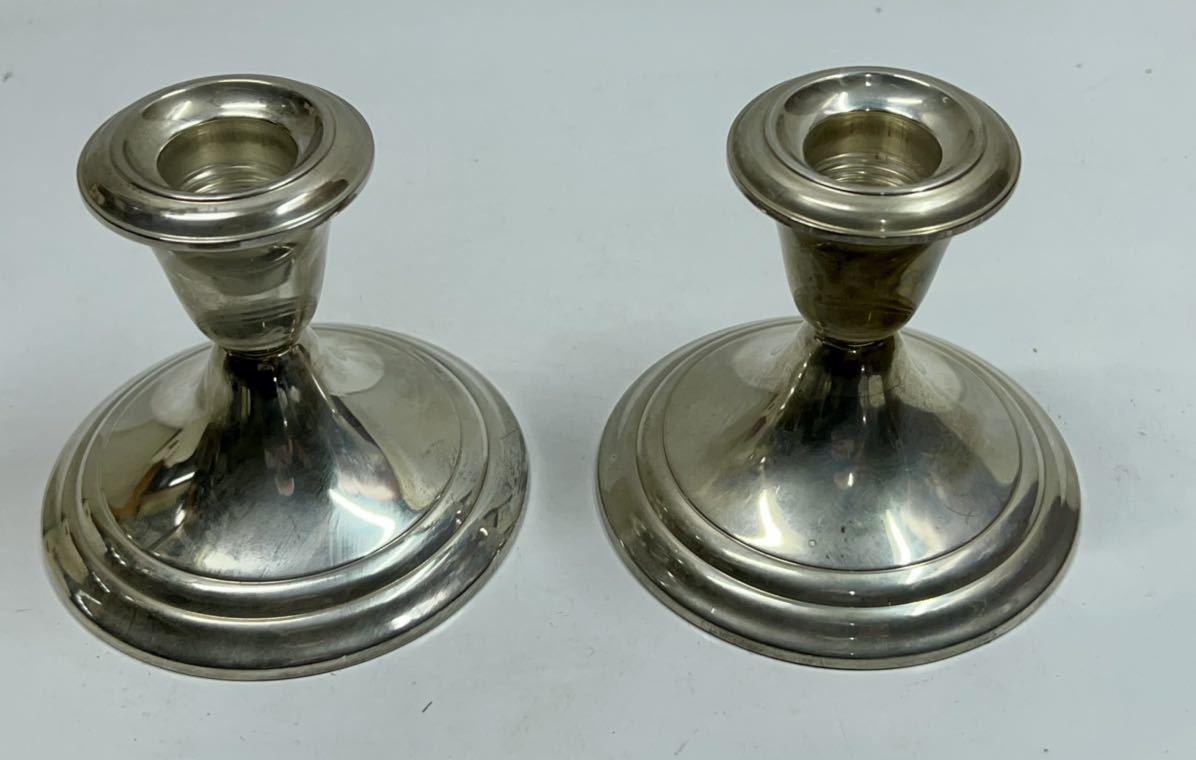 ◇銀製 GORHAM STERLING SILVER ライオンマーク 燭台 キャンドル 