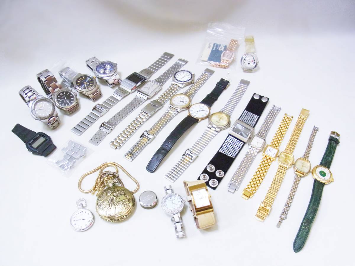 ジャンク☆腕時計まとめて【80個】☆SEIKO・CASIO／G-SHOCK・CITIZEN