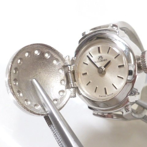 bucherer 【希少・箱付】BUCHERER ブッヘラー リングウォッチ 指輪時計