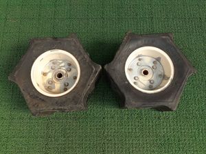 OHTSU DIA-SIX 17×8 バインダー 湿田 六角タイヤ コンバイン ホイール付 OHTSU 湿田 六角タイヤ 17×8 2本セット DIA-SIX 超湿田