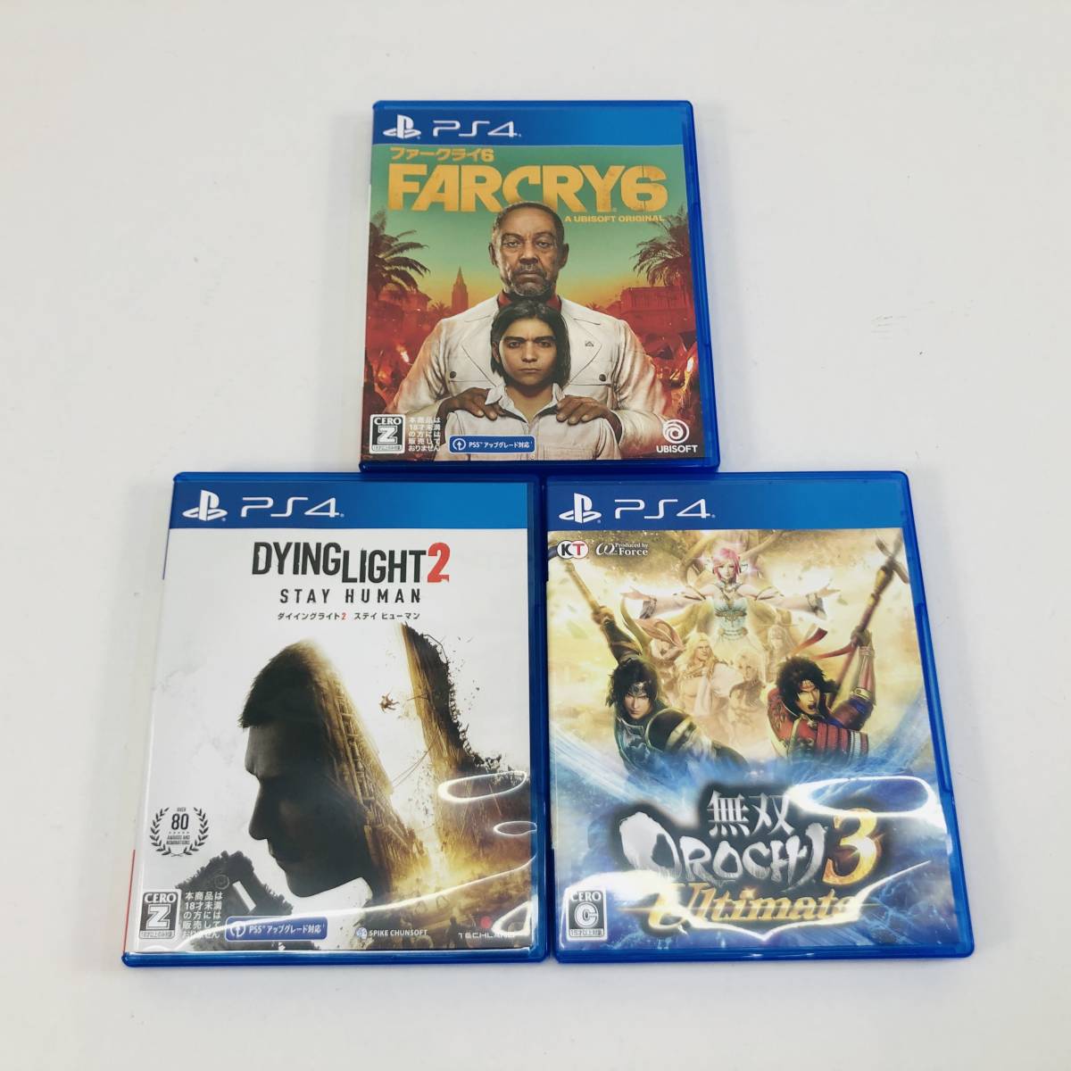 3704)【1円～】PS4ソフト 3本セット[ファークライ6/ダイイングライト2 