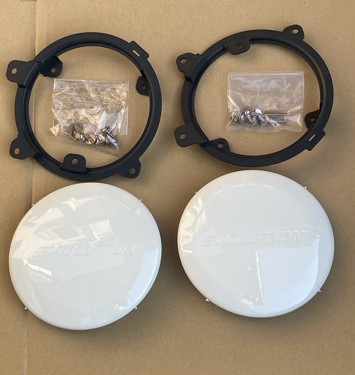 新品 ランエボ5フォグランプカバー左右セット CP9Aフロントフォグ 