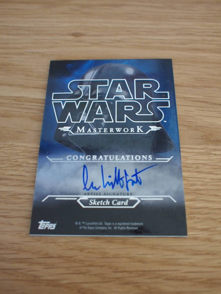 star wars sketch スケッチ カード Topps Star Wars Masterwork Sketch