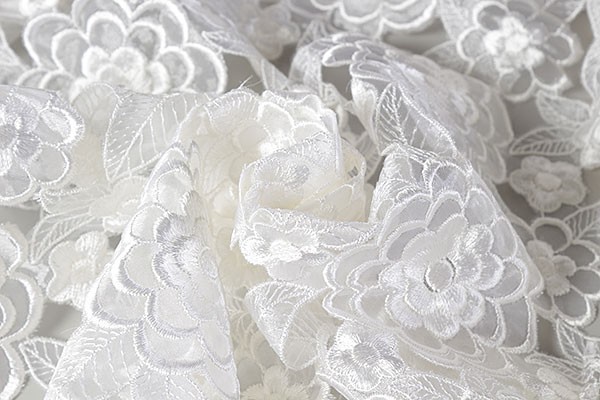 ♪ポリエステルオーガンジーケミカルレース♪3m[4150]