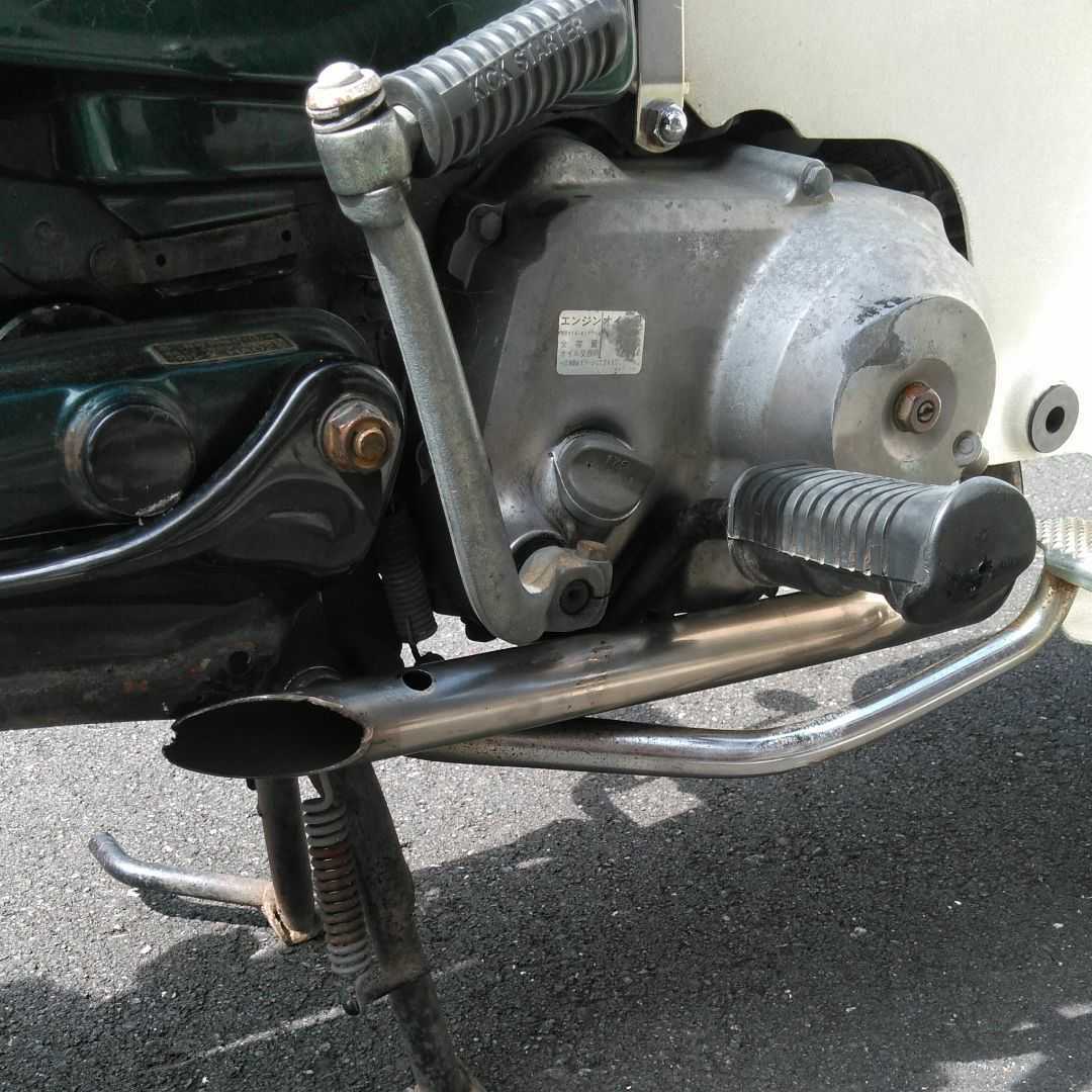 カブ　マフラー　ショート菅！ スーパーカブ カブ 50～90用 ステンレス エキパイ スラッシュカット