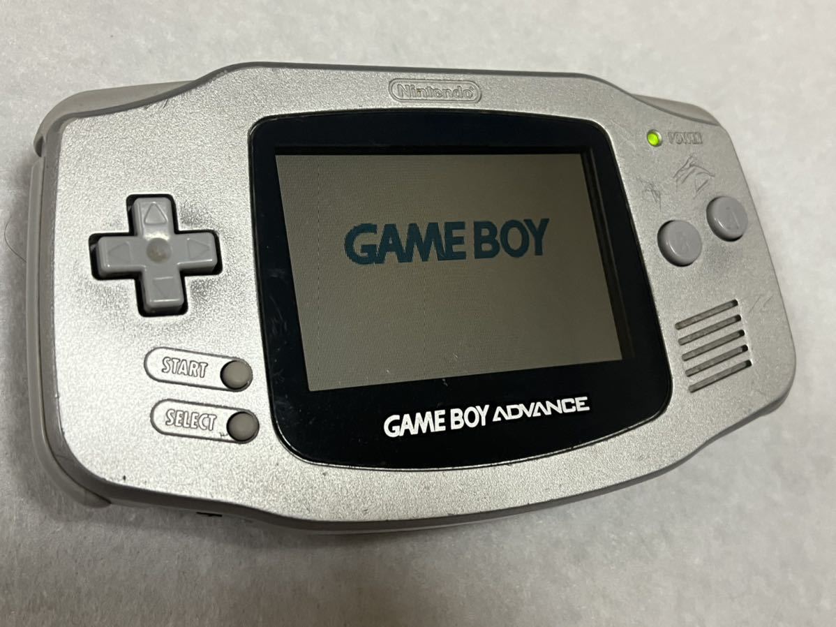 ゲームボーイアドバンス シルバー 本体のみ GBA 任天堂 シルバー 任天堂 GBA GAMEBOY 2台セット 動作品ゲームボーイアドバンスSP本体（AGS-001&frasl;プラチナ