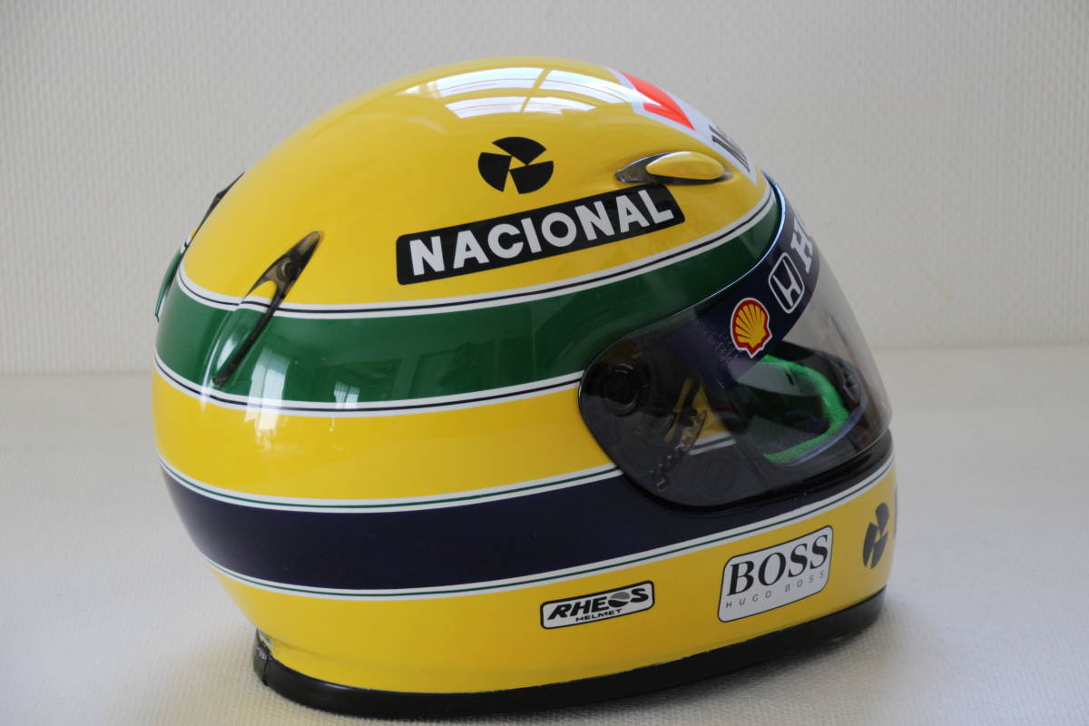 SHOEI Z-5塗装品ヘルメット アイルトン セナ Lサイズ グリーン内装 