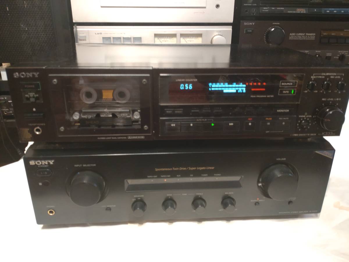 オーディオ機器 動作品です SANYO MR-333 ステレオカセットプレーヤー