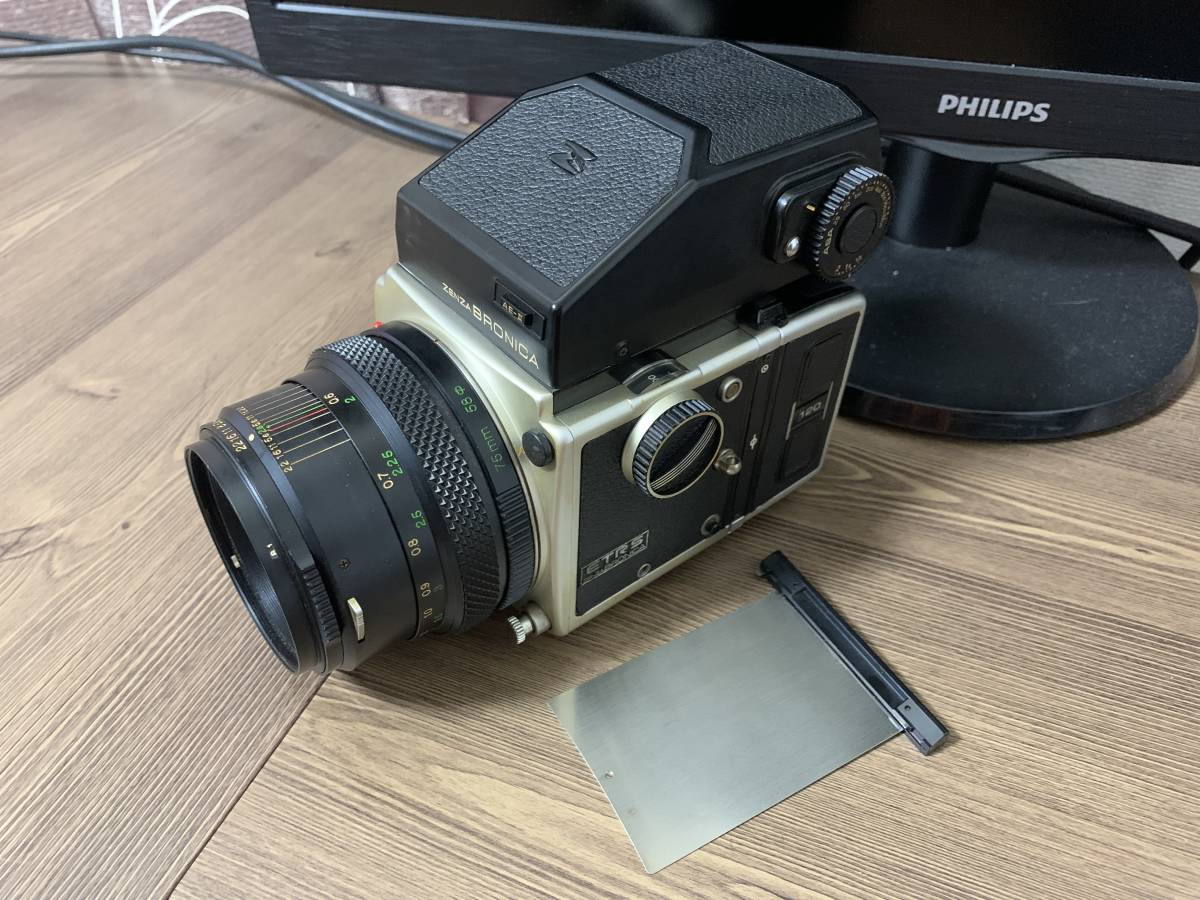 ZENZA BRONICA ETR S AE-Ⅱ ZENZANON MC 75mm 1:2.8 ゼンザ ブロニカ