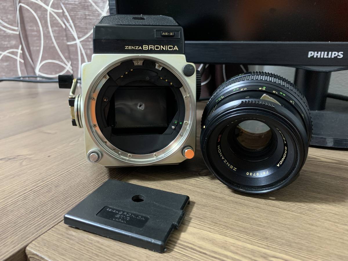 ZENZA BRONICA ETR S AE-Ⅱ ZENZANON MC 75mm 1:2.8 ゼンザ ブロニカ
