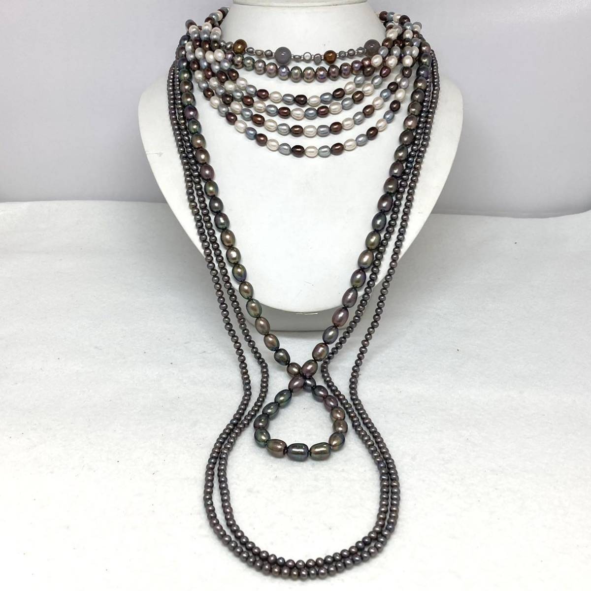  淡水パールネックレス5点おまとめ 重量約300g 真珠 淡水真珠 ネックレス Pearl pearl necklace accessory シルバー SILVER DA0(淡水真珠)｜売買されたオークション情報、yahooの商品情報をアーカイブ公開 - 淡水真珠