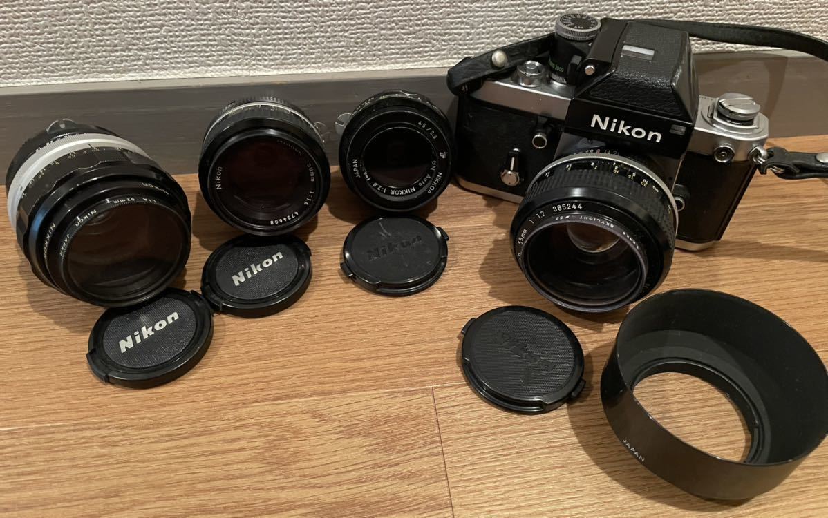 豪華セット1円スタート】Nikon フィルムカメラ F2 55㎜f1.2 50㎜f1