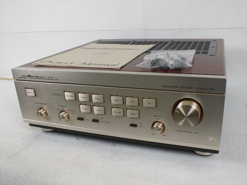 LUXMAN L-570 - インテグレーテッドアンプ動作確認済み、取り扱い説明