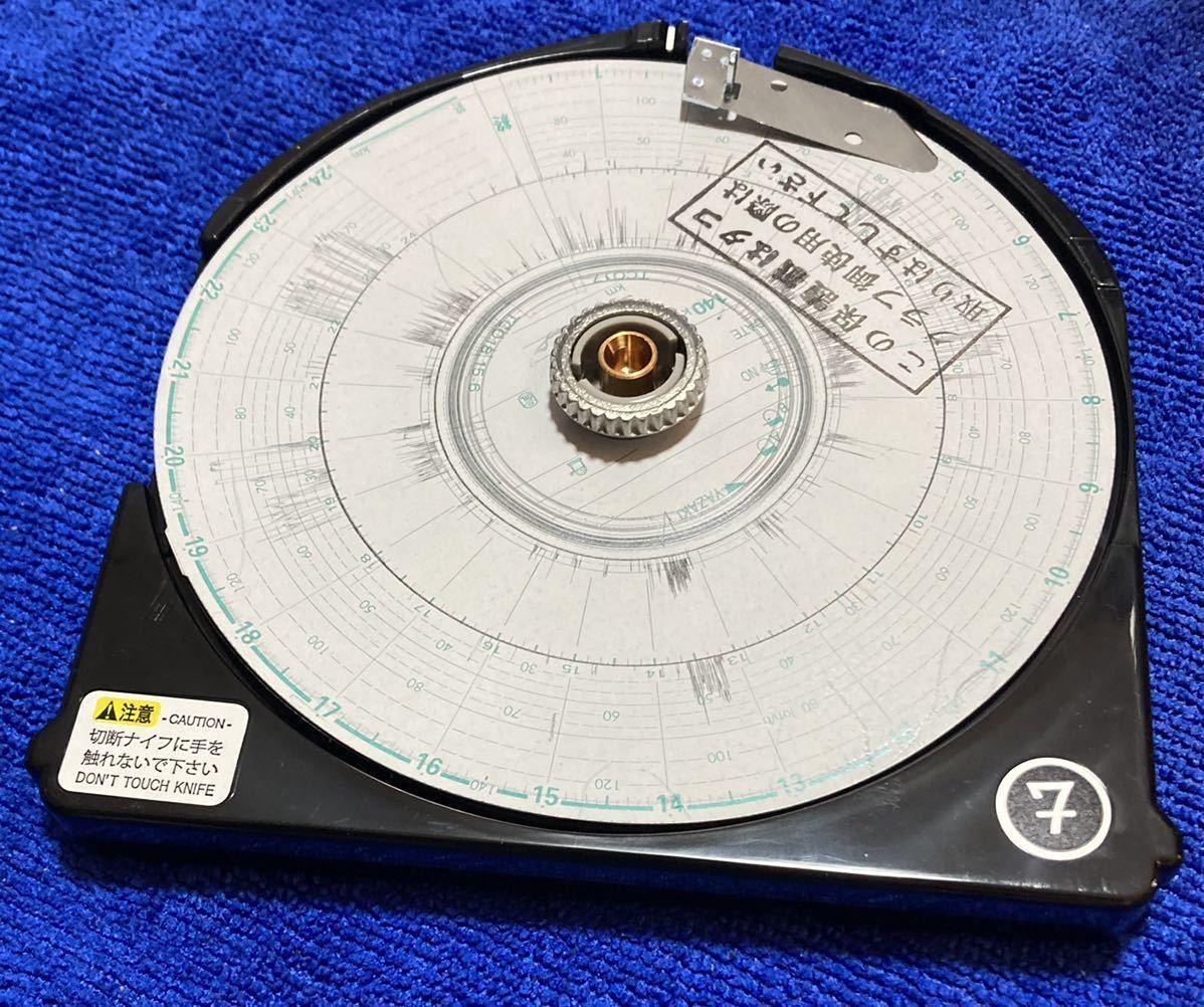 タコグラフ 120 新車外し 矢崎 アナログタコグラフ 2019年5月製造 領収