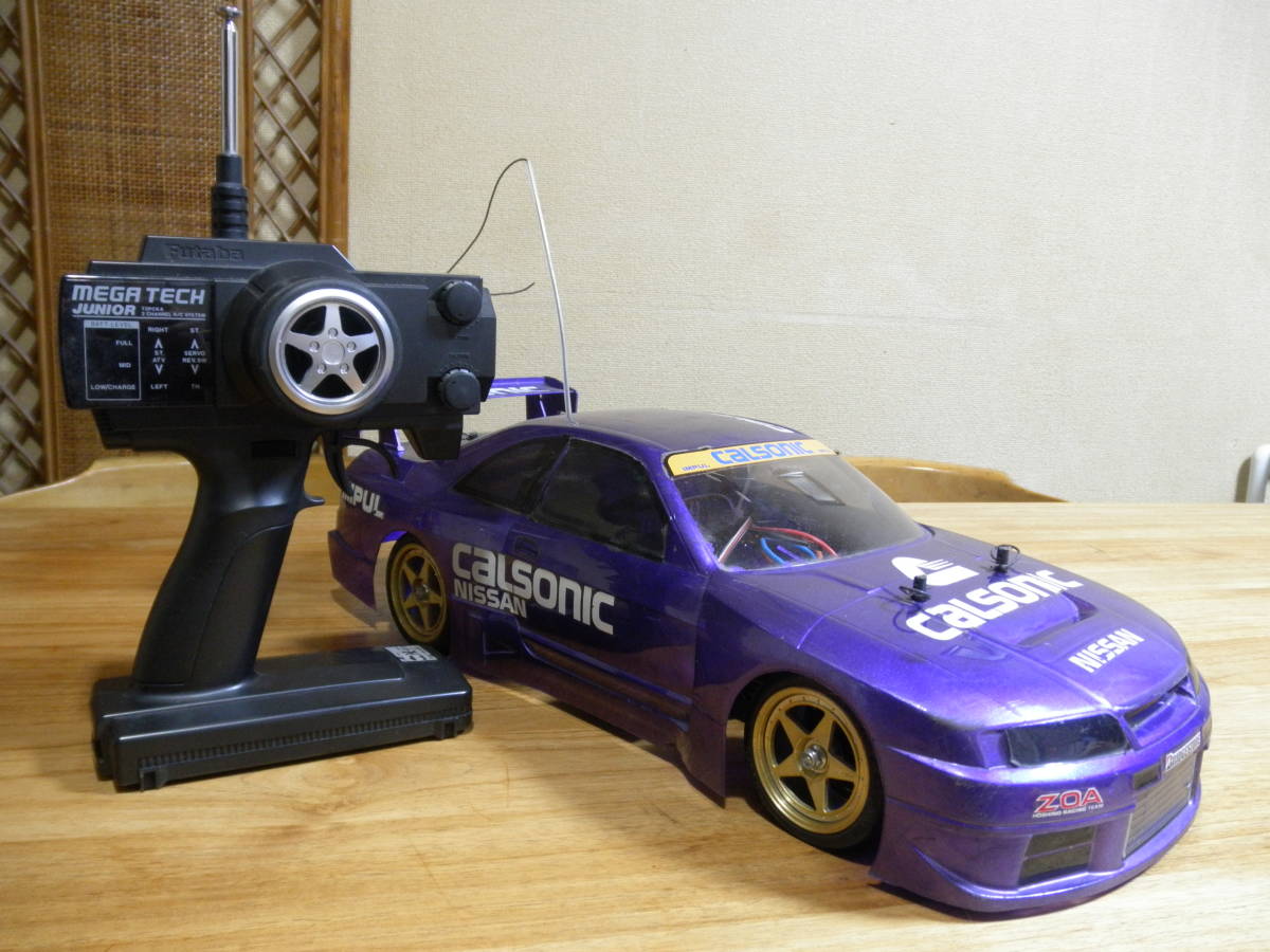 ☆当時物⁄タミヤ♪1⁄10 カルソニック GT-R TL01シャーシ◇動作