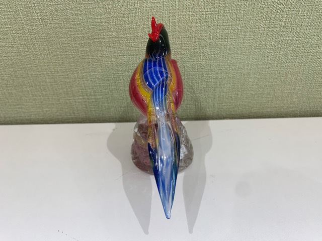 Murano Glass 鳥のオブジェ ヴェネチアンガラス ムラーノガラス