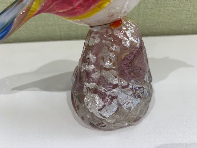 Murano Glass 鳥のオブジェ ヴェネチアンガラス ムラーノガラス
