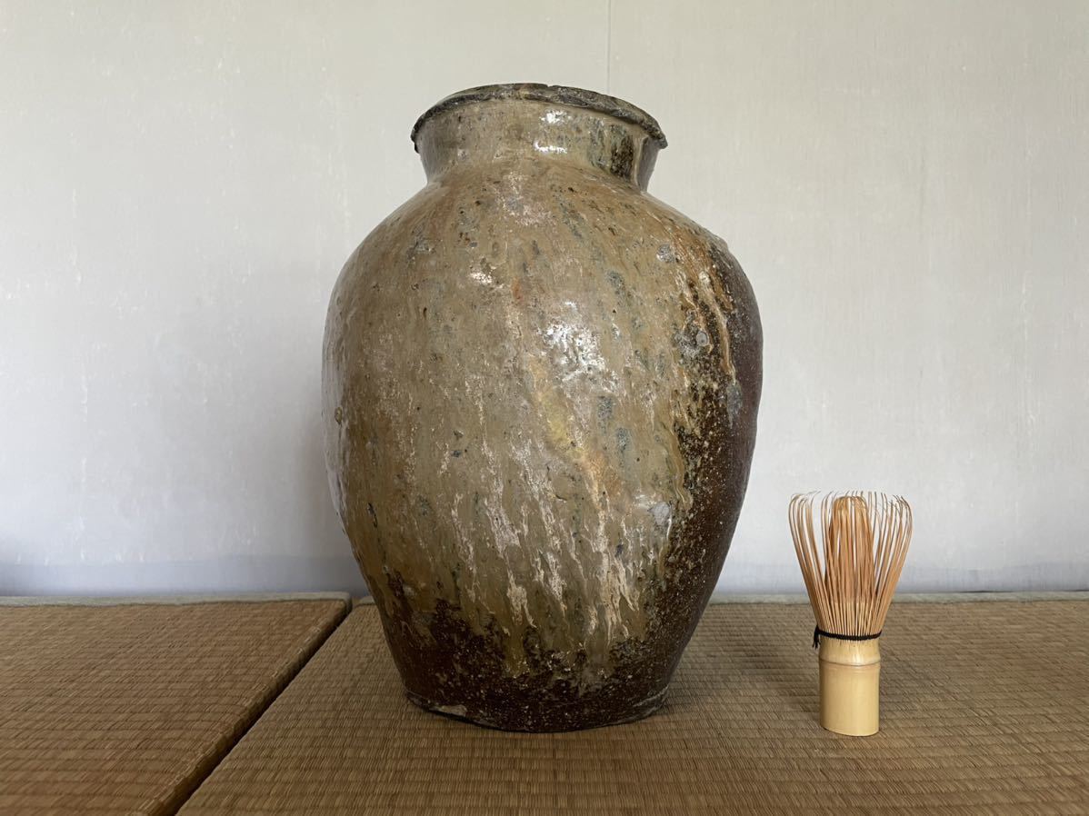 壺 自然釉 古常滑 古備前 室町時代 花瓶 LIG室町時代 壷 花器 時代
