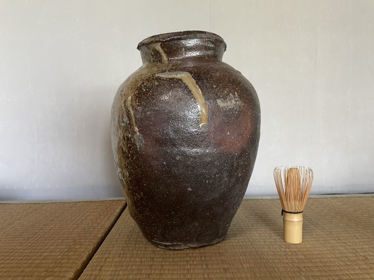 壺 自然釉 古常滑 古備前 室町時代 花瓶 LIG室町時代 壷 花器 時代