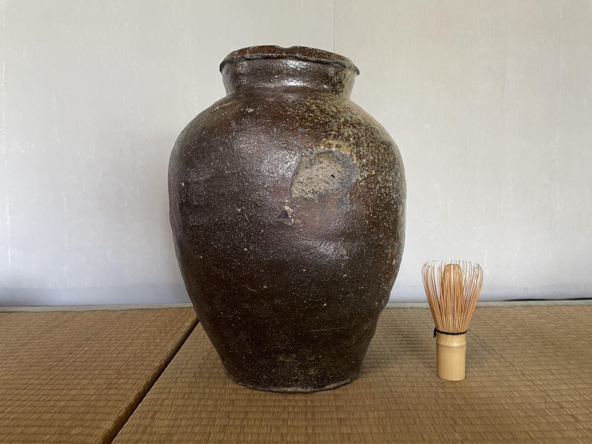 壺 自然釉 古常滑 古備前 室町時代 花瓶 LIG室町時代 壷 花器 時代