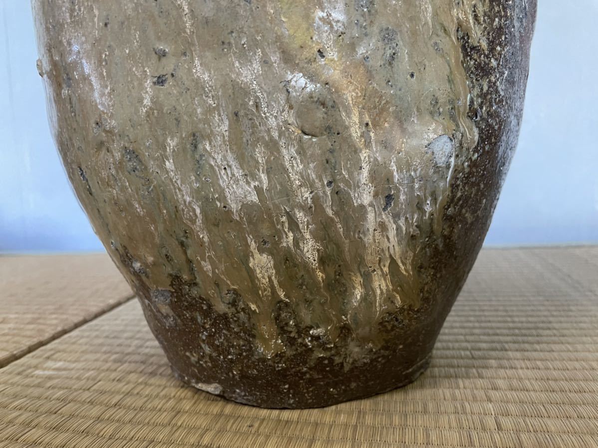 銘品 古常滑自然釉壷・室町時代