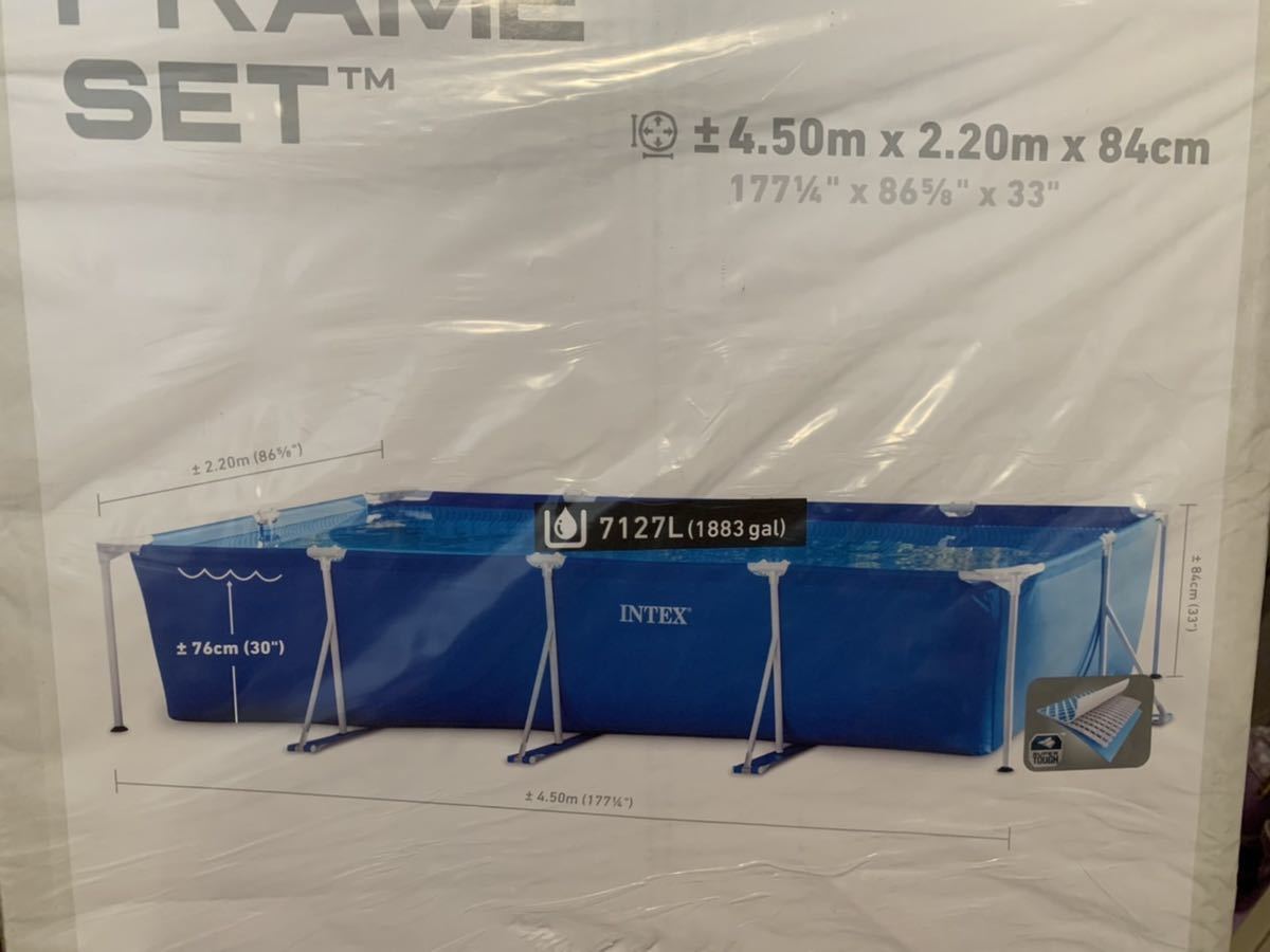 送料無料 インテックス 大型 プールのみ フレーム無し 4.5m 大型 
