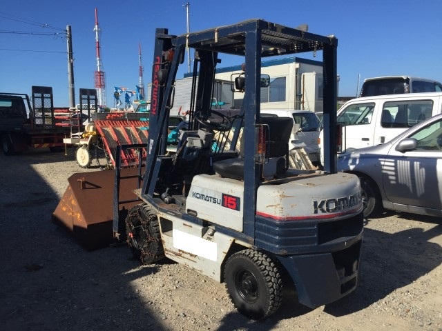 ☆石川発 コマツ KOMATSU フォークリフト FD15L-15 ディーゼル ルーフ 