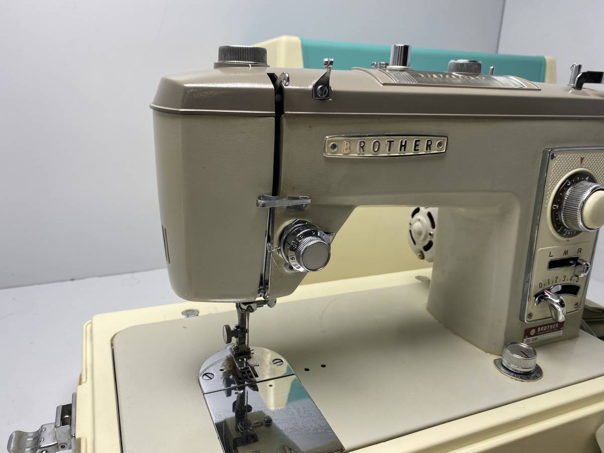 ジャンク品 BROTHER ブラザー ミシン アンティーク レトロ オブジェ 