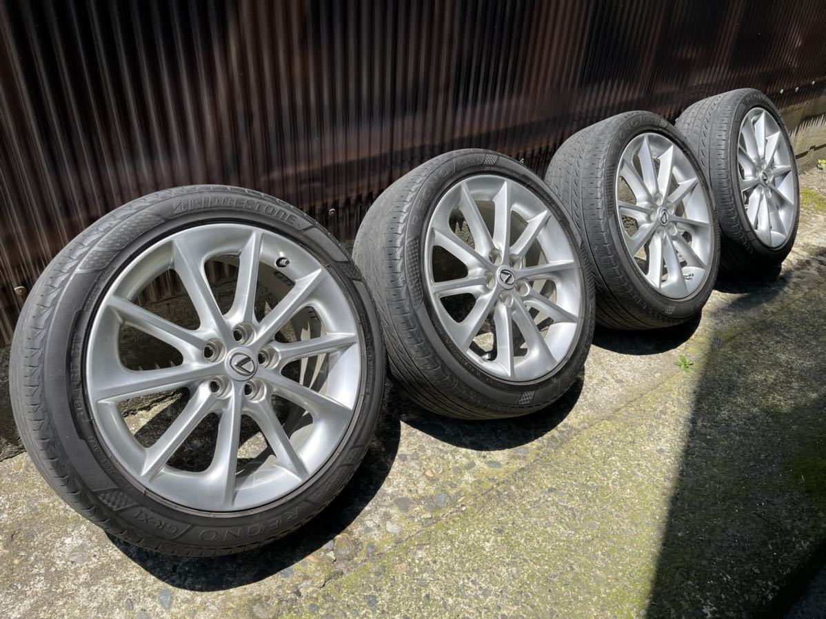 レクサス ct 純正 ホイール 17インチ 215/45r17 ブリヂストン レグノ