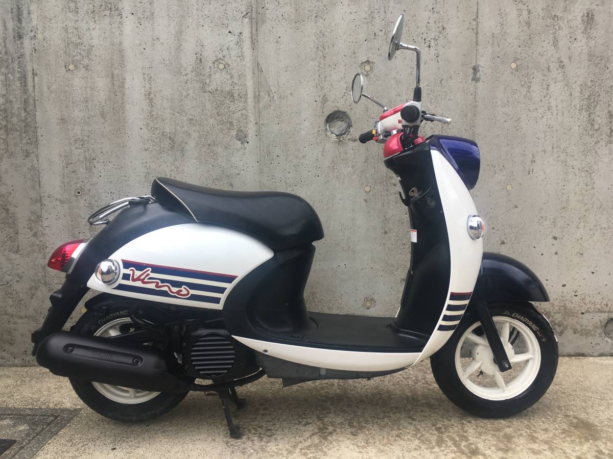 あページ YAMAHA VINO ビーノ SA37J 白/青 F1エンジン フュールインジェクション