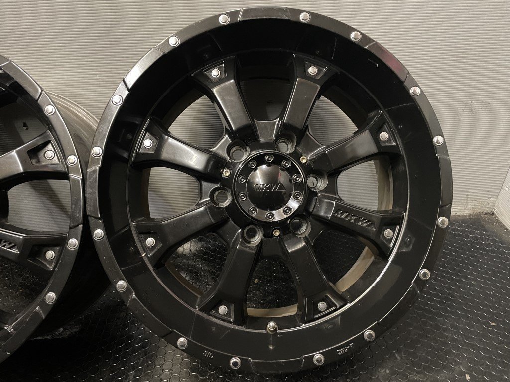 MKW MK-46 社外ホイール 17インチ 4本 8J6HPCD139.7+25 ブラック 